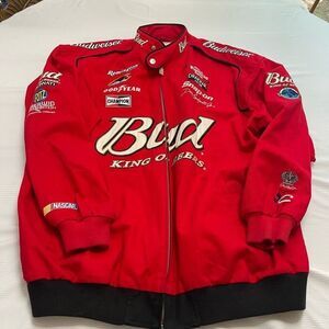 Dale Earnhardt Jr. Nascar Chase Twill Budweiser Men's Jacket Size XXL